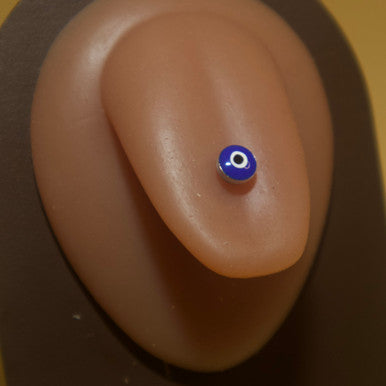 Symbol Of Protection Evil Eye Tongue Ring Barbell - YoniDa'PunaniTongue Ring