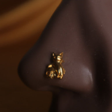 Cat Skill Nose Stud Ring Piercing Jewelry - YoniDa&
