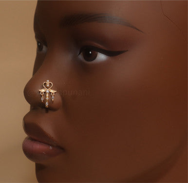 Ambitious Cubic Zirconia Nose Stud Piercing - YoniDa'PunaniNose Stud