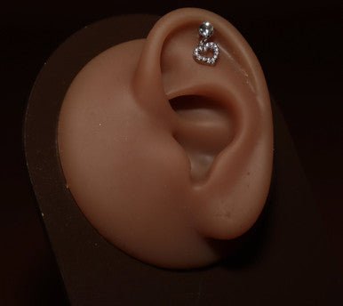 Dangling Heart Cartilage Piercing Ear Jewelry For Women - YoniDa&