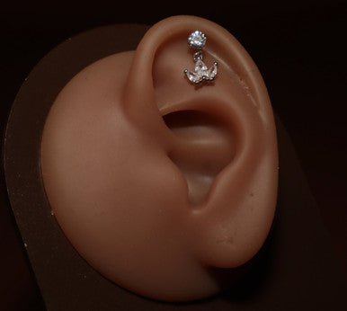 Cubic Zirconia Stones Gem Juno Cartilage Ear Piercing Jewelry - YoniDa'PunaniCartilage piercing