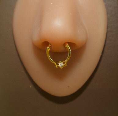 Lotus Flower Septum Clicker Nose Body Piercing - YoniDa&