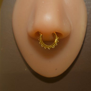 16G TWO LINE SEPTUM CLICKER | Nose Rings | YoniDa'Punani 