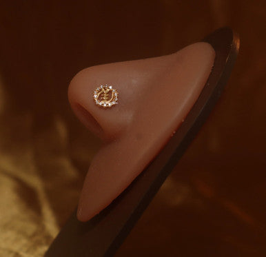 Supremacy Of God Nose Stud Ring Piercing Jewelry - YoniDa'Punaninose stud