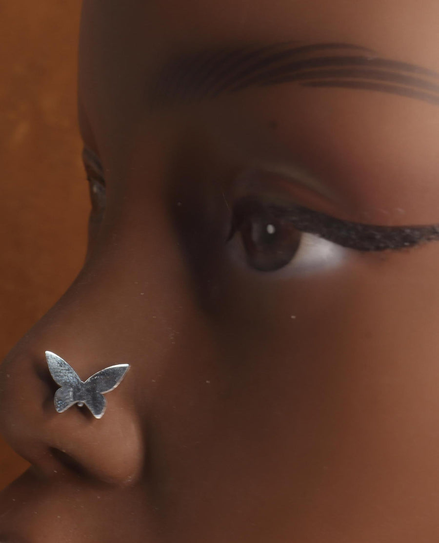 20g Solid Butterfly Nose Stud Piercing - YoniDa'Punani