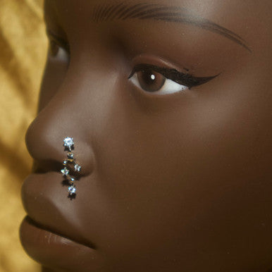 Constellations Gems Stars Nose Stud Ring Piercing Jewelry - YoniDa&