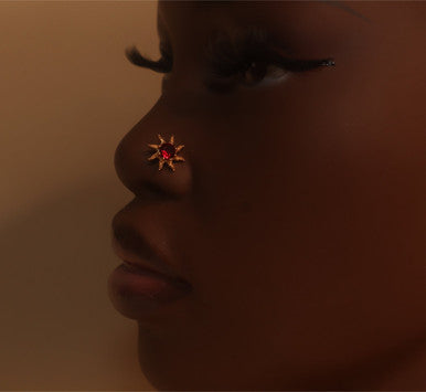 Era CZ Gem Nose Stud Piercing Jewelry - YoniDa'PunaniNose Stud