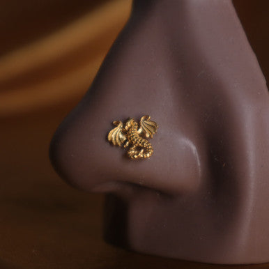 Dragon Tail Nose Stud Ring Piercing Jewelry - YoniDa'PunaniNose Stud