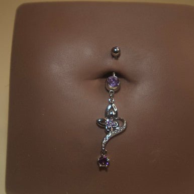 3D Flower Belly Button Ring Body Piercing Jewelry - YoniDa&