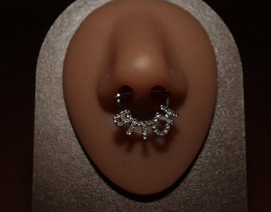 B*tch Septum Clicker Nose Ring Body Piercing Jewelry - YoniDa&