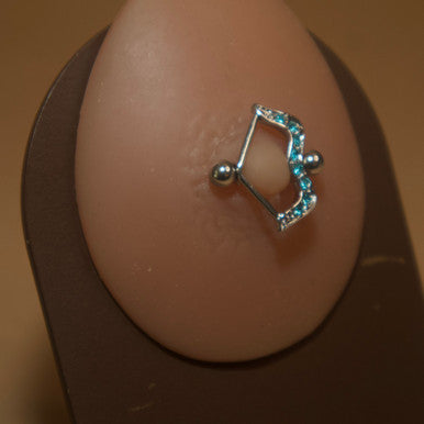 Silver Steel Bow Arrow Barbell Nipple Ring Jewelry - YoniDa'PunaniNipple Rings