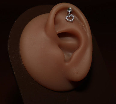 Dangling Heart Cartilage Piercing Ear Jewelry For Women - YoniDa'PunaniCartilage piercing