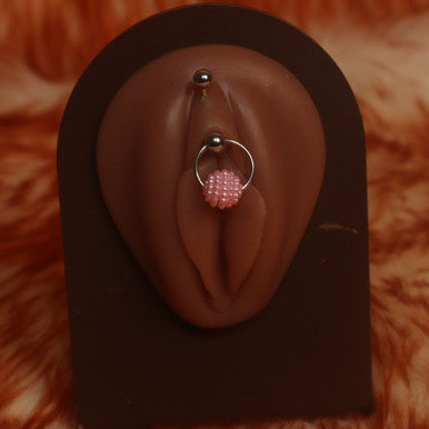 Pink Pearl Intimate Genital Body Piercing Jewelry - YoniDa'PunaniIntimate Piercing