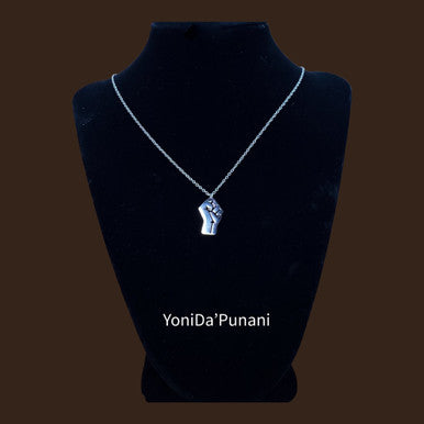 Stainless Steel Raised Fist Necklace Pendant Ornament Jewelry - YoniDa'PunaniNecklace