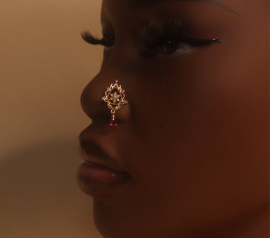 Bye Felicia Dangle Gem Nose Stud Piercing - YoniDa'PunaniNose Stud