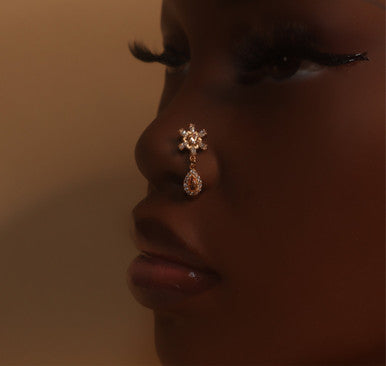 Hustle Dangle CZ Gem Nose Stud Piercing - YoniDa&