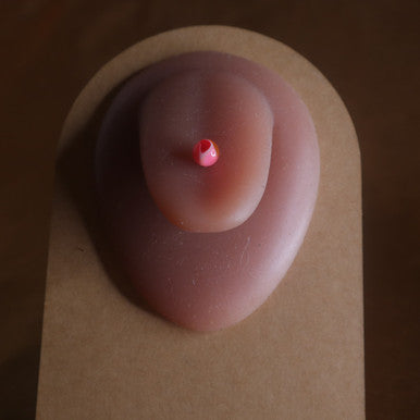 Lightweight Neon Pink Tongue Body Piercing Jewelry - YoniDa'PunaniTongue Ring
