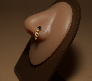 Key Heart Nose Stud Ring Piercing Jewelry - YoniDa&
