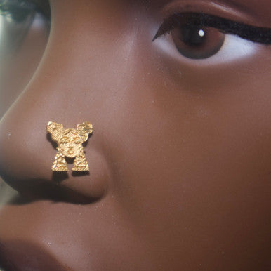 Nicki Girl with earring Nose Stud Ring Piercing Jewelry - YoniDa&
