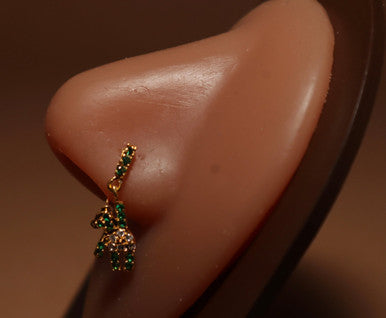 Yogi Zirconia Gemstones Nose Stud - YoniDa'PunaniNose Stud