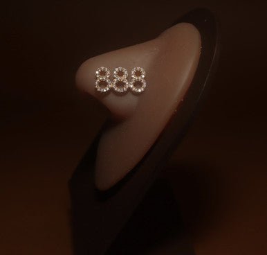 888 Balance Angel number Nose Stud - YoniDa'PunaniNose Stud