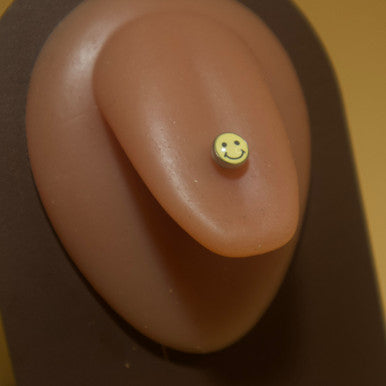 Smiley Tongue Ring Barbell Body Piercing Jewelry - YoniDa'PunaniTongue Ring