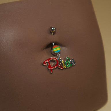 Steel pride Color navel - YoniDa'PunaniBelly Button