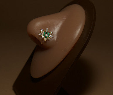 Hemp Flower Nose Stud Ring Piercing Jewelry - YoniDa'PunaniNose Stud