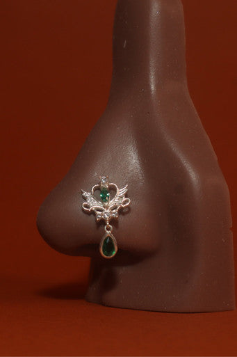 Dangling Gem Moon Heart Wings Nose Stud Piercing Jewelry - YoniDa'Punaninose stud