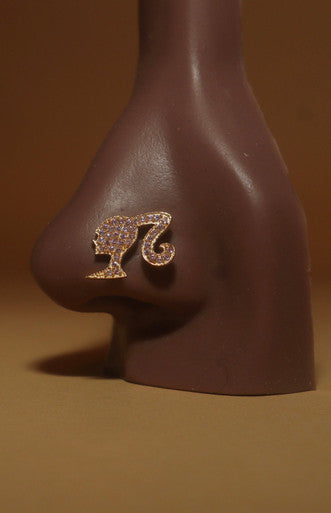 Material Doll CZ Gemstones Nose Stud Piercing Jewelry - YoniDa&