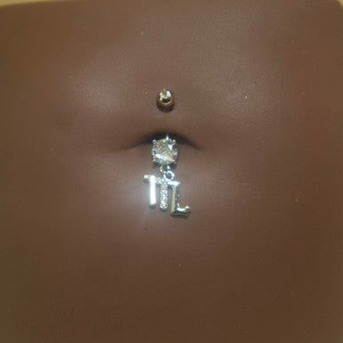 Steel Dangling Zodiac Sign Navel Belly Button Ring Body Piercing Jewelry - YoniDa'PunaniBelly Button