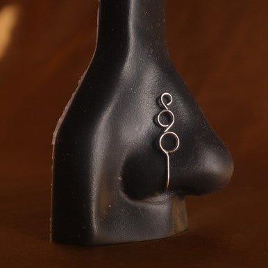 African Three Swirl Nose Cuff Jewelry - YoniDa'PunaniNose Cuff