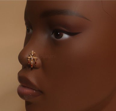 Ambitious Cubic Zirconia Nose Stud Piercing - YoniDa'PunaniNose Stud