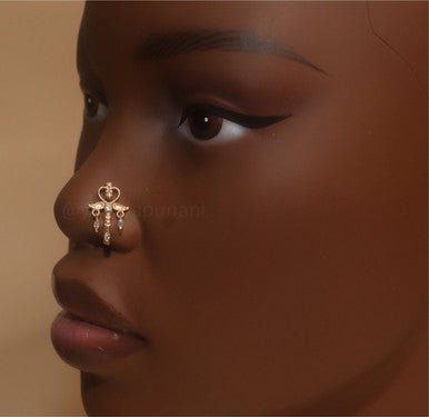 Ambitious Cubic Zirconia Nose Stud Piercing - YoniDa'PunaniNose Stud