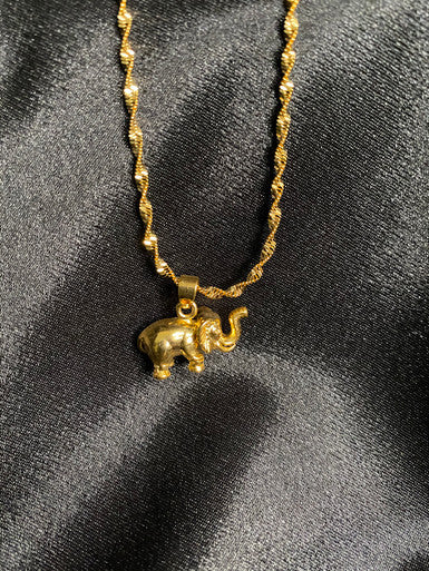 Luck Symbol Elephant Necklace Pendant Jewelry Gift - YoniDa&