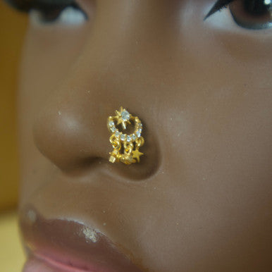 North Star Nose Stud Ring Piercing Jewelry - YoniDa'Punaninose stud