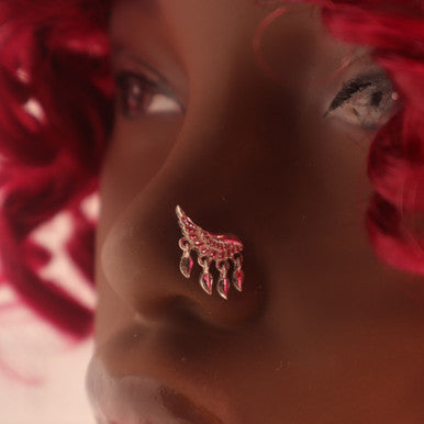 Half Wing Dangle Nose Stud Ring Piercing Jewelry - YoniDa&