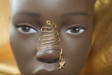 DELUXE BUTTERFLY NOSE BRIDGE NOSE CUFF - YoniDa'PunaniNose Cuff