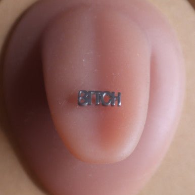 Silver Color Bitch Tongue Ring Body Piercing Jewelry - YoniDa&