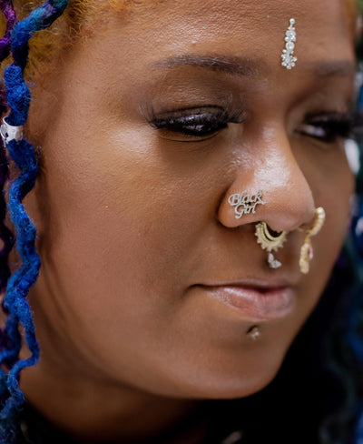 Custom Made Black Girl Nose Stud Ring - YoniDa'PunaniNose Stud