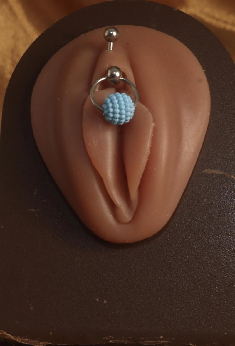 Blue Pearl Intimate Genital Body Piercing Jewelry - YoniDa&