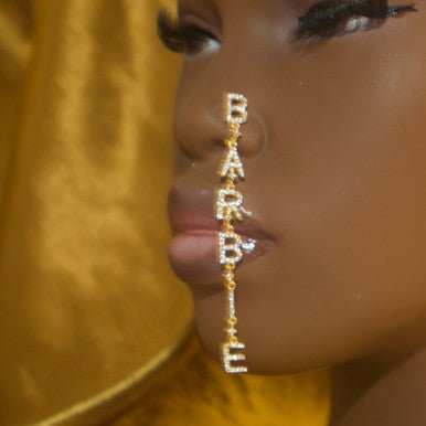 Barbz Letter Nose Stud Ring Piercing Jewelry - YoniDa'PunaniNose Stud