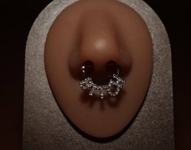 B*tch Septum Clicker Nose Ring Body Piercing Jewelry - YoniDa'PunaniSEPTUM