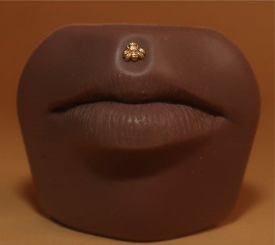Bumblebee Labret Lip Ring Stud Piercing - YoniDa&