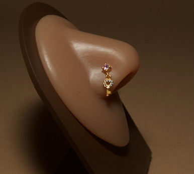 Key Heart Nose Stud Ring Piercing Jewelry - YoniDa'PunaniNose Stud