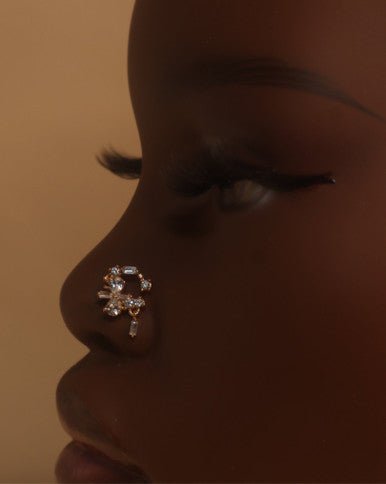 Chicago 3.0 Cubic Zircon Gem Nose Stud Piercing - YoniDa'PunaniNose Stud