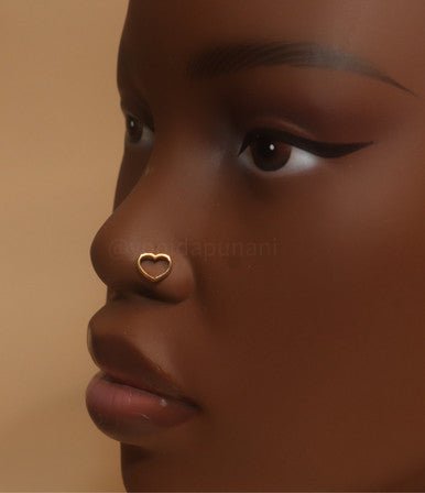 Choppa Heart 20g Nose Stud - YoniDa'Punani