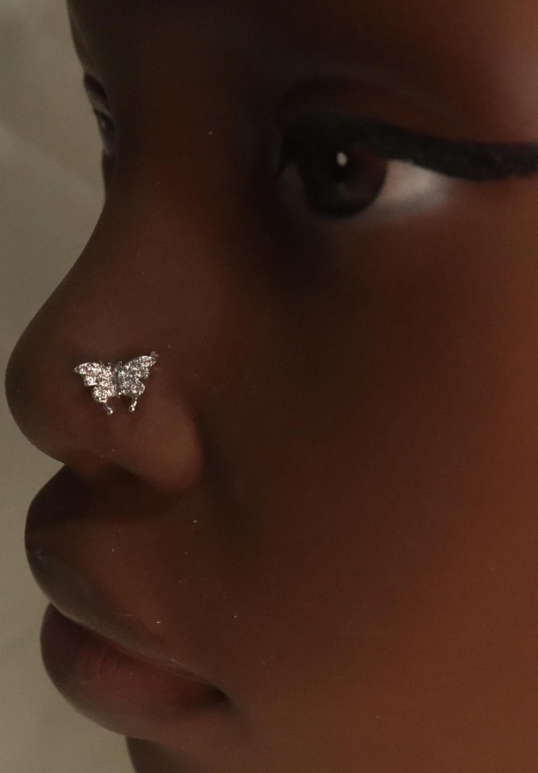 Cute Butterfly Tiny Nose Stud Piercing - YoniDa'Punani