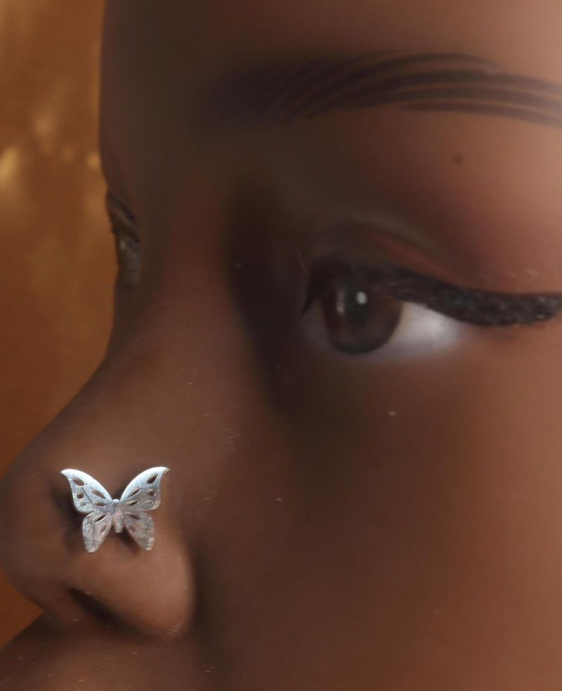 Cute Butterfly Wing Nose Stud Piercing - YoniDa&