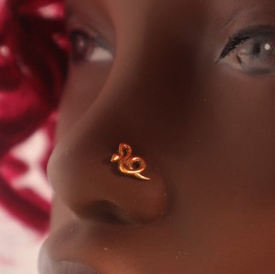 cute Curl Snake Nose Stud Ring Piercing Jewelry - YoniDa'PunaniNose Stud